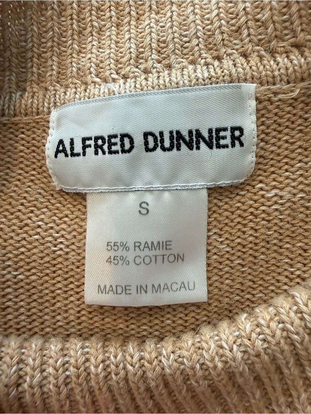 Alfred Dunner Vintage Embroidered Sweater Heathered Tan Floral Pattern Fall - Picture 3 of 13